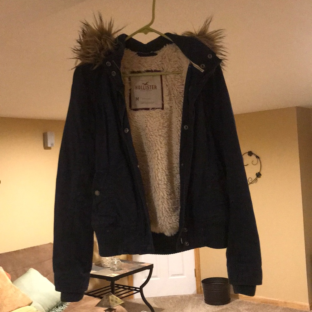 Fur hood winter coat